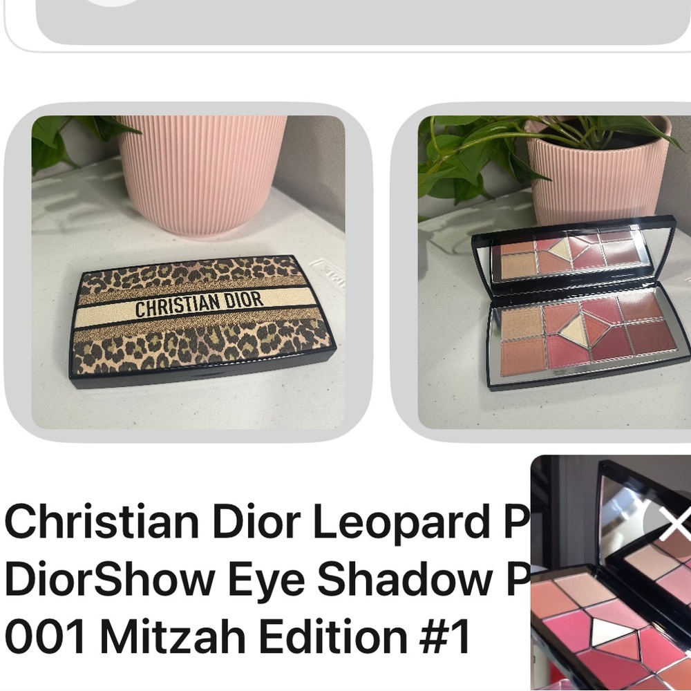 Christian Dior Leopard Print RARE Mitzah 10 Eyeshadow Diorshow Palette BRAND NEW